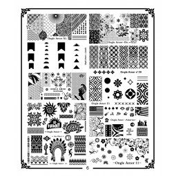 Plaque de Stamping Double Face 3/4 | ONGLE AMOR