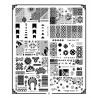 Plaque de Stamping Double Face 3/4 | ONGLE AMOR