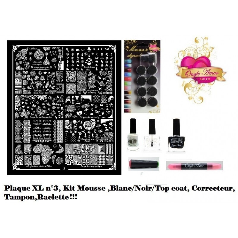Kit Stamping Professionel XL3 ONGLE AMOR