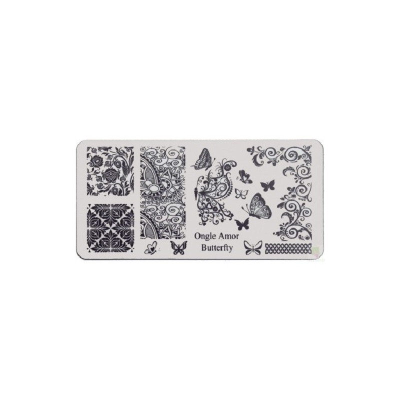 Butterfly - Plaque de stamping | ONGLE AMOR