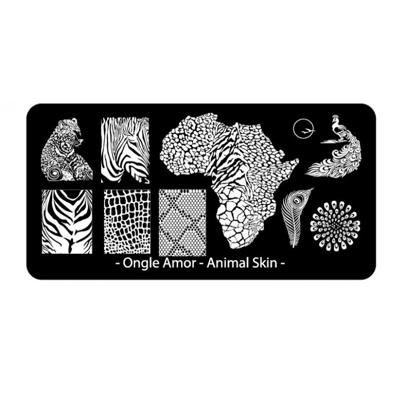 Animal Skin - Plaque de stamping | ONGLE AMOR