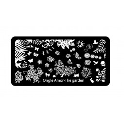 The Garden - plaque de stamping ONGLE AMOR