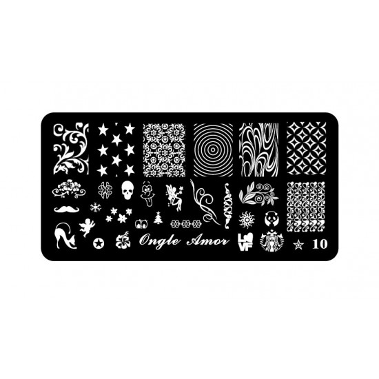 Plaque stamping 10 | ONGLE AMOR
