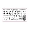Plaque stamping WHO ARE YOU | ONGLE AMOR