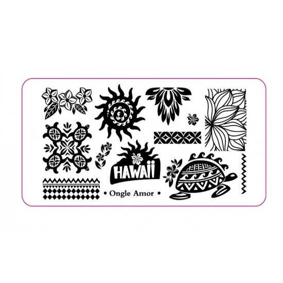  Plaque Stamping HAWAII | ONGLE AMOR