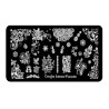 Plaque stamping FLOWER | ONGLE AMOR