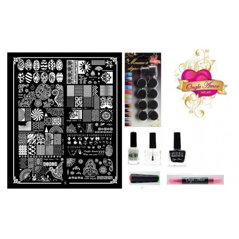 Kit Stamping Professionel XL5 ONGLE AMOR