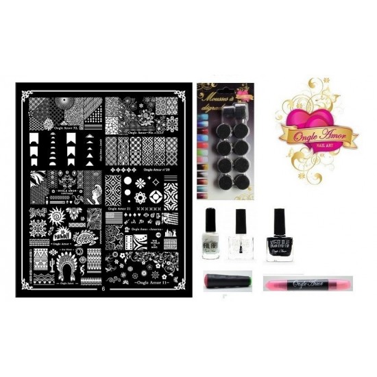 Kit Stamping Professionel XL6 ONGLE AMOR
