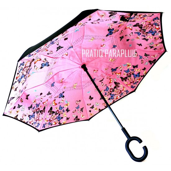 PARAPLUIE INVERSE ANTI TEMPETE PRATIQ'PARAPUIE